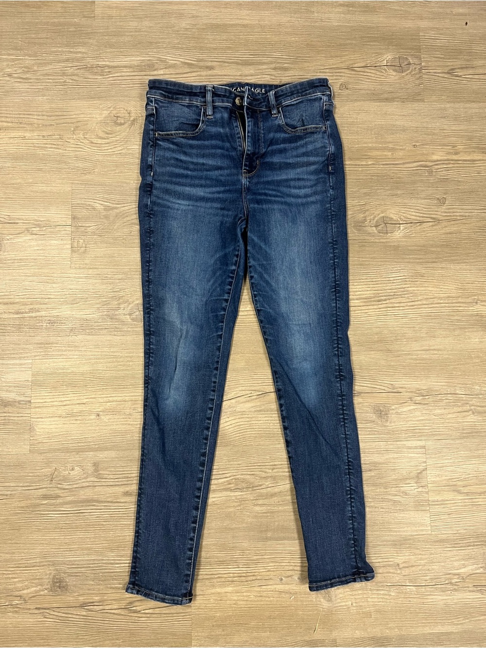 American Eagle Skinny Jeans Size 12 Navy Blue